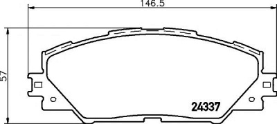 HELLA PAGID 8db355006871 -  Комплект тормозных колодок, дисковый тормоз
